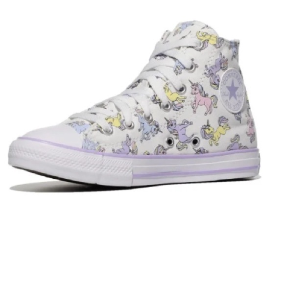 Converse Other - Converse girl  Chuck Taylor All Star Core Unicorn print Slip Sneaker size 2